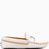 Tod's Whipstitch Buckled Leather Loafers